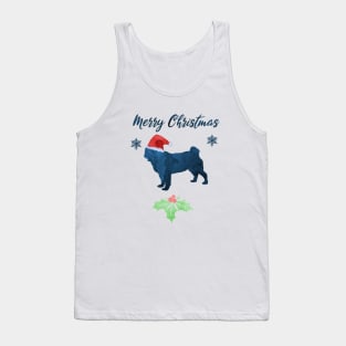 Christmas Pug Tank Top